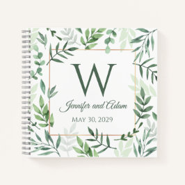 Verlass Design Leaf Garden Ursprüngliches Hochzeit Notizbuch
