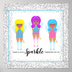 Verlass ein bisschen Sparkle, wohin du auch fairy Poster