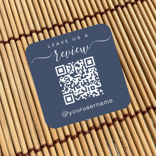Verlass eines QR-Kodex für Unternehmen Soziale Med Quadratischer Aufkleber