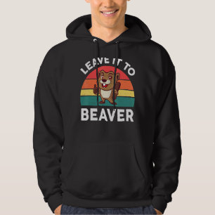 Verlass es an Biber Animal Rodent Hoodie