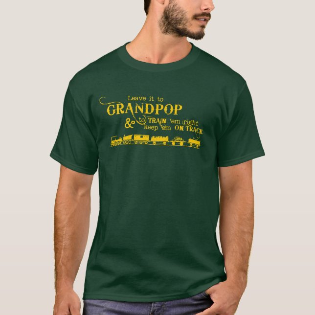 Verlass es an Grandpop Tshirt (Reading Railroad) (Vorderseite)