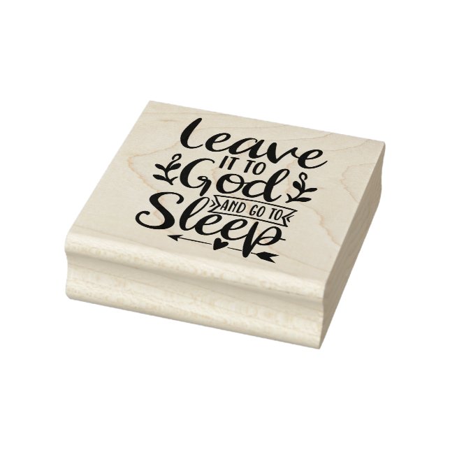Verlass es Gott Gummistempel (Stempel)