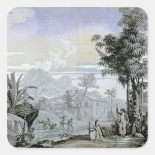 Verlass für einen Spaziergang, Abbildung Quadratischer Aufkleber