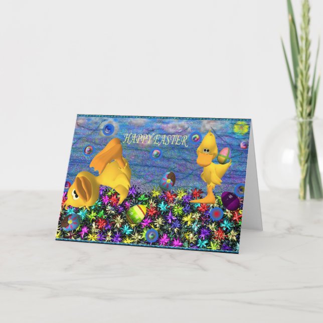 Verlass mein Ei alleine 1 Feiertagskarte (Vorderseite)