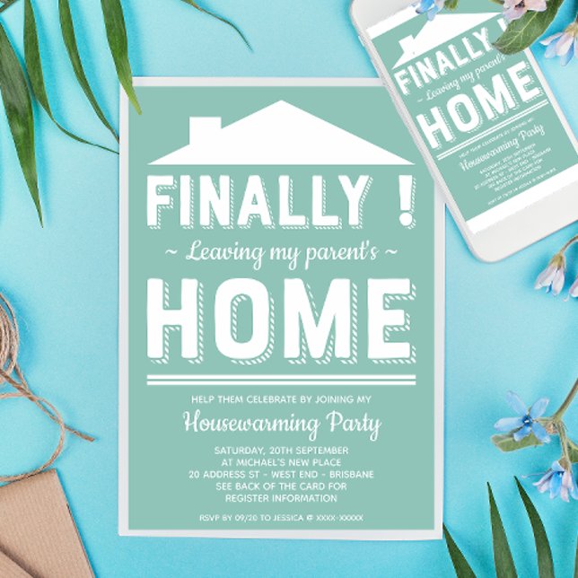 Verlass meines Parteiches Funny Housewarming Party Einladung (Inspired on a truth story! :-D)