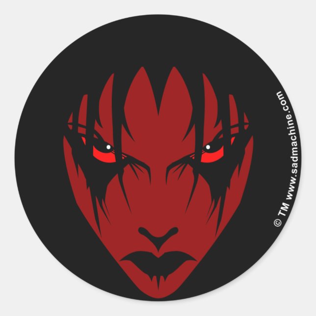 verlass mich allein runder aufkleber (Vorderseite)