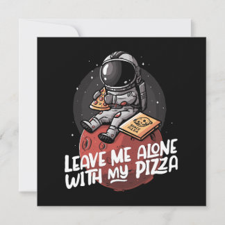 Verlass mir allein mit meiner Pizza