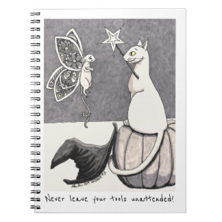 Verlass niemals ein unbeaufsichtigtes Spiralnotizb Notizblock