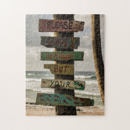 Verlass nur Fußspuren Puzzle