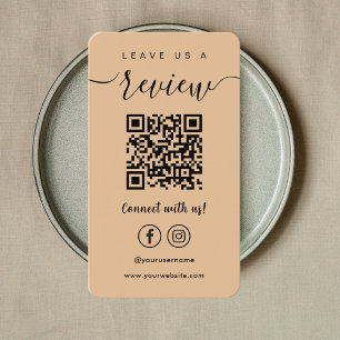 Verlass uns das Logo "Facebook Instagram Qr Code" Visitenkarte