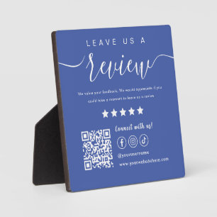 Verlass uns ein Logo für Social Media Qr-Code anze Fotoplatte
