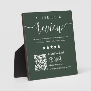 Verlass uns einen Bericht Social Media QR Code Dun Fotoplatte
