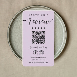 Verlass uns einen Instagram Facebook QR Code Visitenkarte