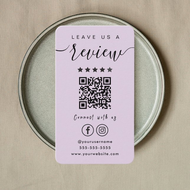Verlass uns einen Instagram Facebook QR Code Visitenkarte (Von Creator hochgeladen)