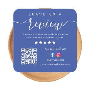 Verlass uns einen QR-Code für Instagram-Logos von  Quadratische Visitenkarte