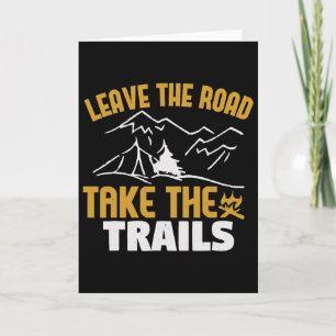 Verlasse die Straße, nimm die Trails, Bergwandern Karte