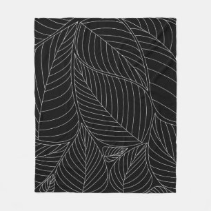 Verlasse Hintergrundmuster. - Illustration, formel Fleecedecke
