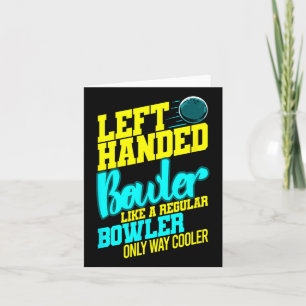 Verlassen Bowler Bowl Byll Spaß Bowling Striker Karte