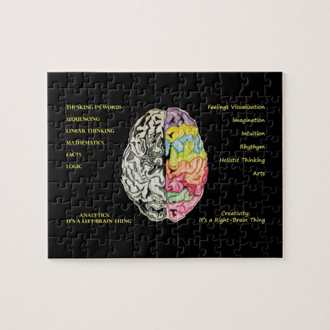 Verlassen Brain Right Brain Puzzle (Horizontal)