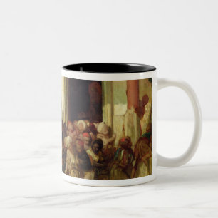 Verlassen der türkischen Schule Zweifarbige Tasse