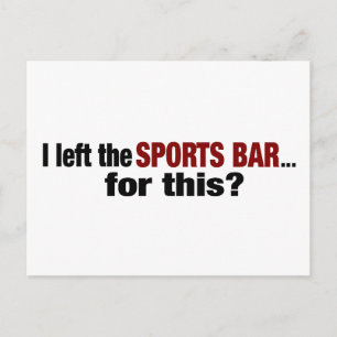 Verlassen die sportliche Bar für das? Postkarte