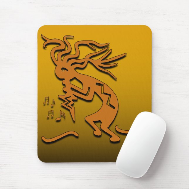 Verlassen Facebook Flute Playing Kokopelli Musiker Mousepad (Mit Mouse)