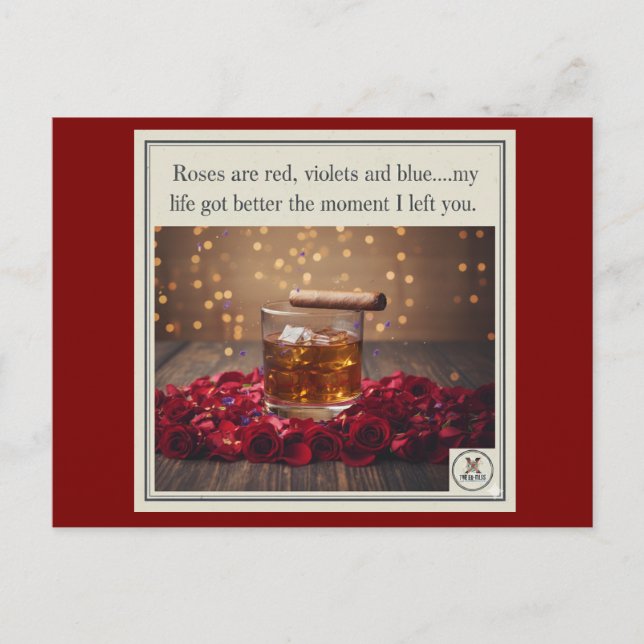 Verlassen Feiertagspostkarte (Vorderseite)