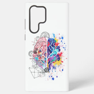Verlassen Gehirn gegen rechte Gehirnkreative Kunst Samsung Galaxy Hülle