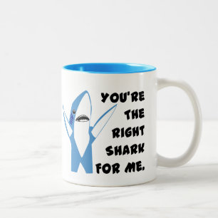 Verlassen Haifischtanz Valentine Zweifarbige Tasse