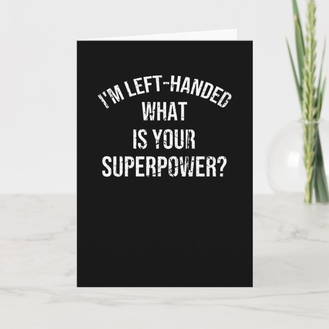 Verlassen Handarbeiter spendet stolz Links Hander Karte (Vorderseite)