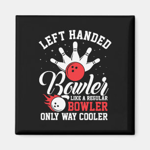 Verlassen Handed Bowler Cool Bowling Buttone Strik Magnet