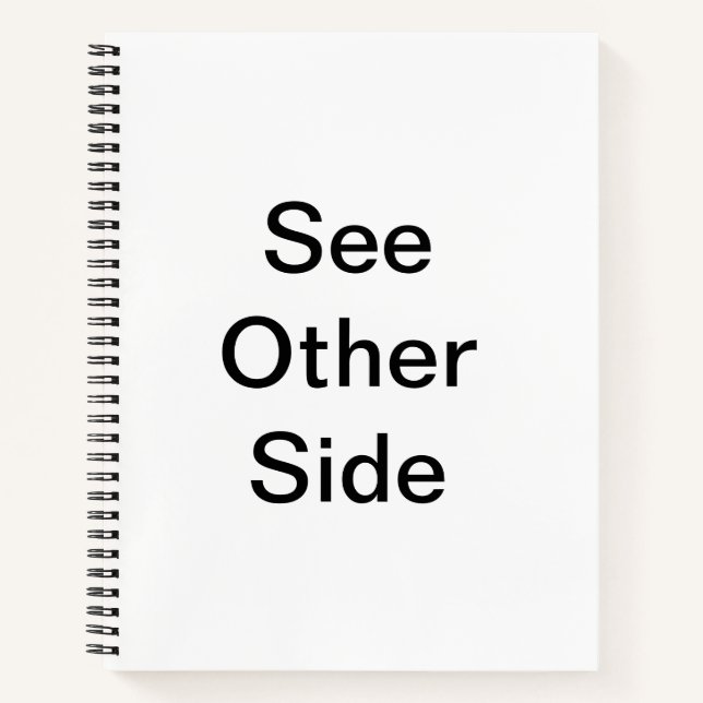 ! Verlassen handhabtes Genie Notizbuch (Vorderseite)