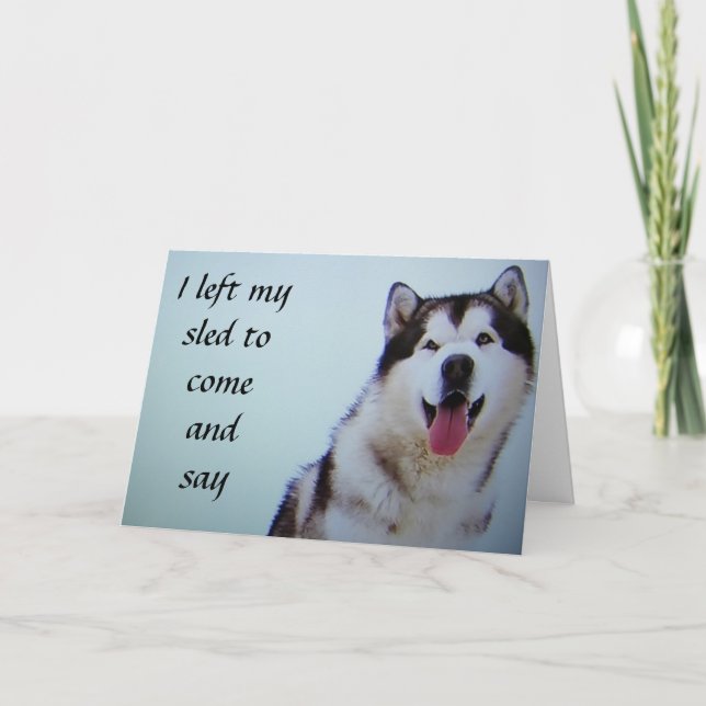 "VERLASSEN, MEIN GESAGT ZU SAGEN" GLÜCKLICH GEBURT KARTE (Vorderseite)