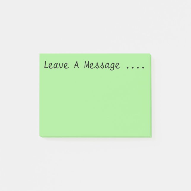 Verlassen Sie eine Mitteilung Post-it Klebezettel (Vorderseite)