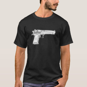 verlassen Sie Grafikgewehrfeuerwaffen-T - Shirt