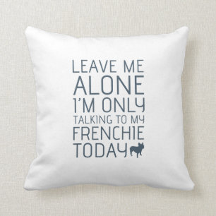 Verlassen Sie mich allein, blau Kissen