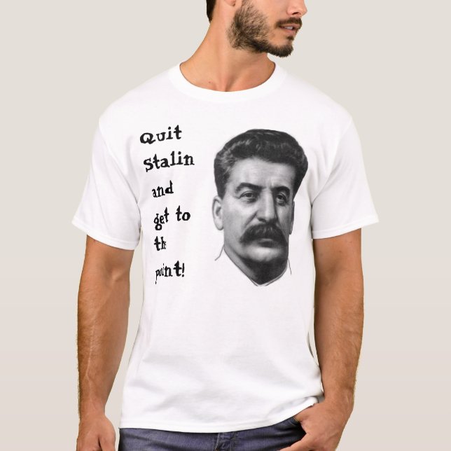 Verlassen Sie Stalin und gelangen Sie an den T-Shirt (Vorderseite)