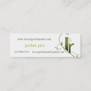 Verlassen von Richmond-Karten Mini Visitenkarte