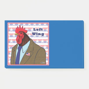 Verlassen Wing-Rooster Post-it Klebezettel