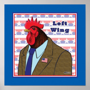 Verlassen Wing-Rooster Poster