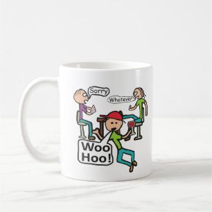 Verlassend Arbeit Kaffeetasse