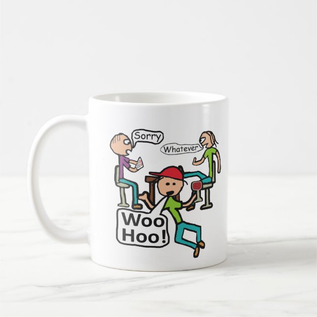 Verlassend Arbeit Kaffeetasse (Links)