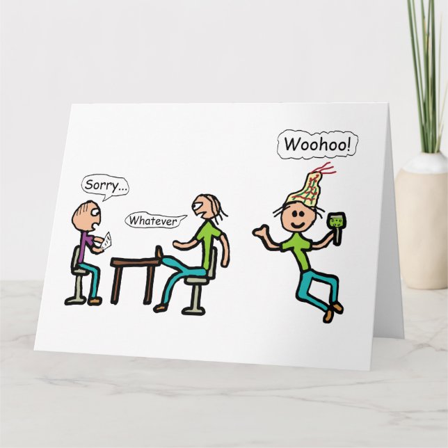 Verlassend Arbeit Karte (Vorderseite)