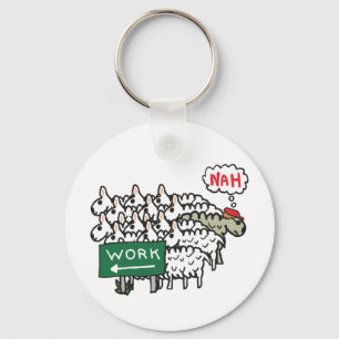 Verlassend Arbeit Schlüsselanhänger