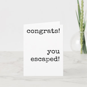 Verlassend Arbeitskraft, sarkastisch, lustig, Mini Karte