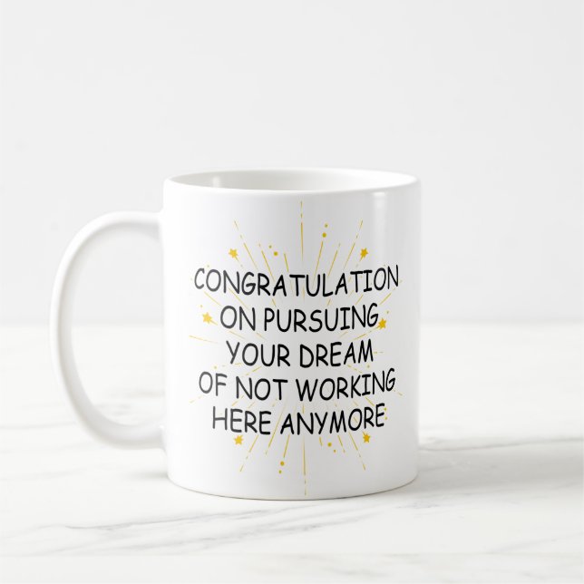 verlassend Genossenschaftsgratulation Kaffeetasse (Links)
