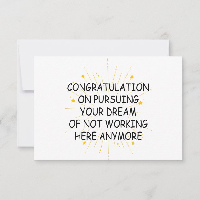 verlassend Genossenschaftsgratulieren Dankeskarte (Vorderseite)