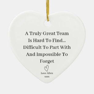 Verlassend Geschenk, Coworker Geschenk, Arbeitskol Keramik Ornament