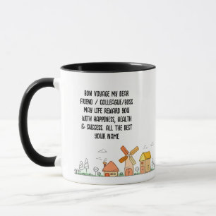 Verlassend Geschenk Personalisierte Landstadtbeweg Tasse