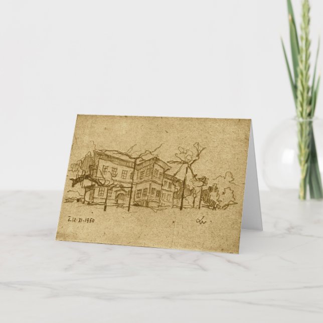 Verlassend Jugoslawien: Topcider Park Karte (Vorderseite)